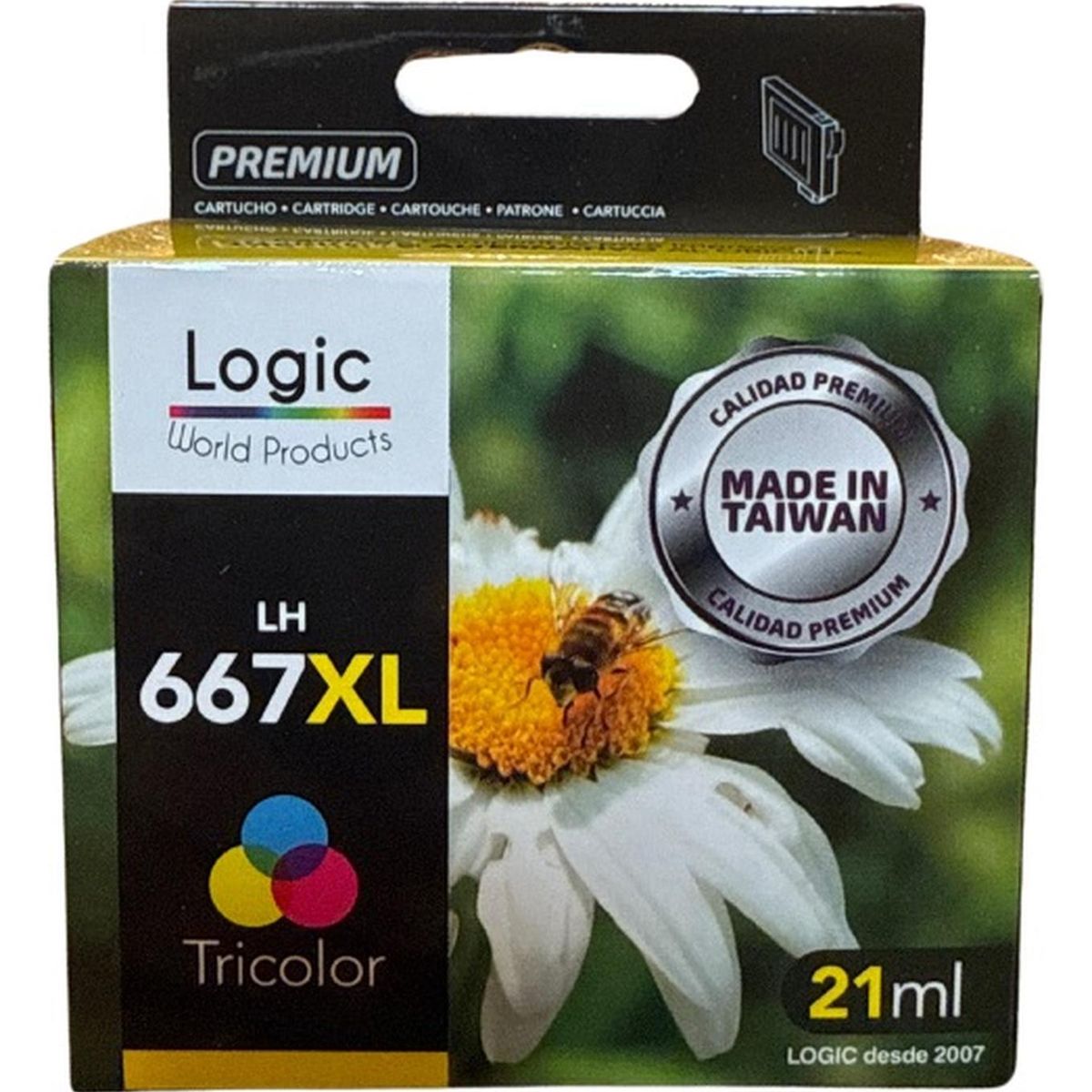 GENERICO - Cartucho de Tinta Compatible para 667XL Tricolor