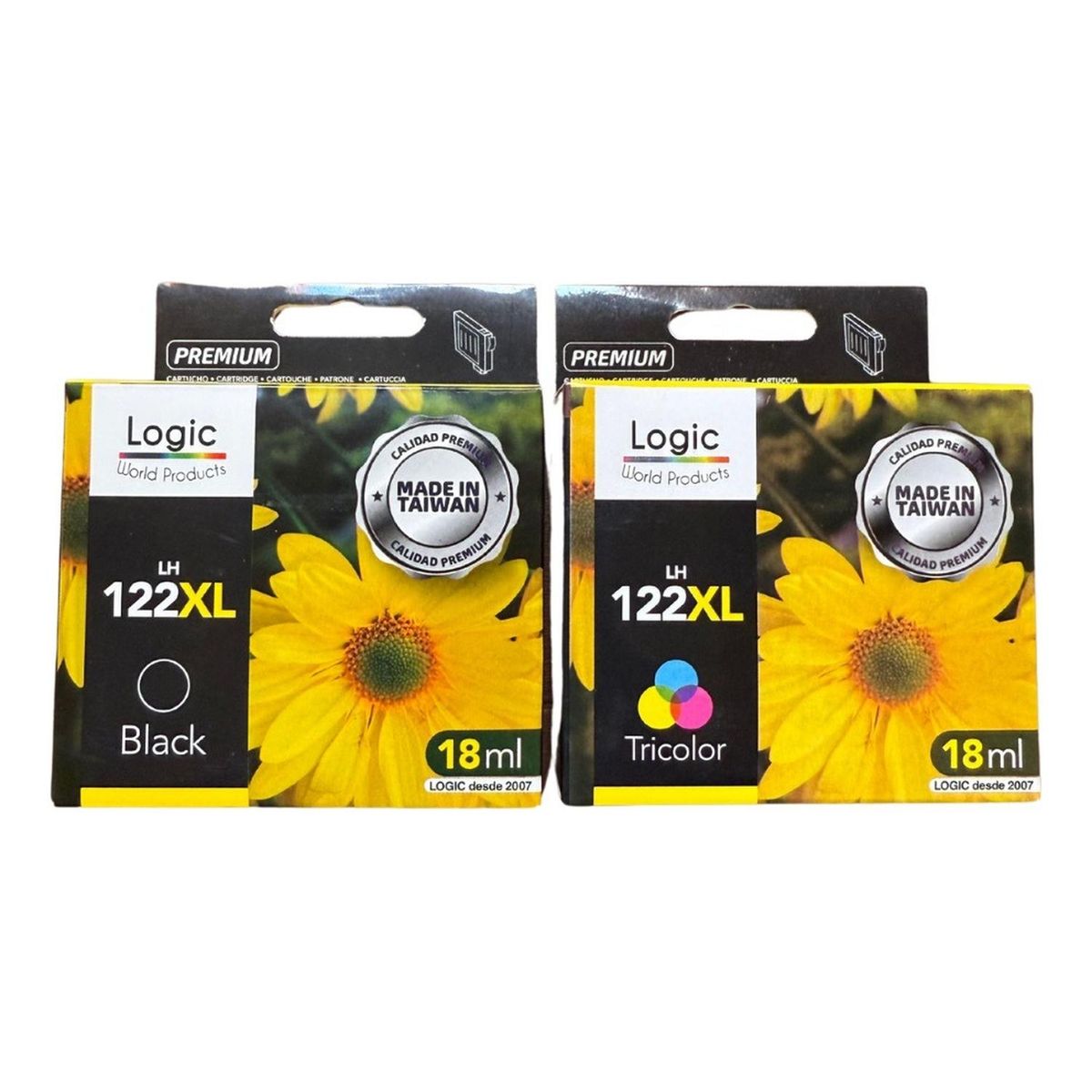 GENERICO - Cartuchos De Tinta Compatible Para 122xl Negro/tricolor Pack