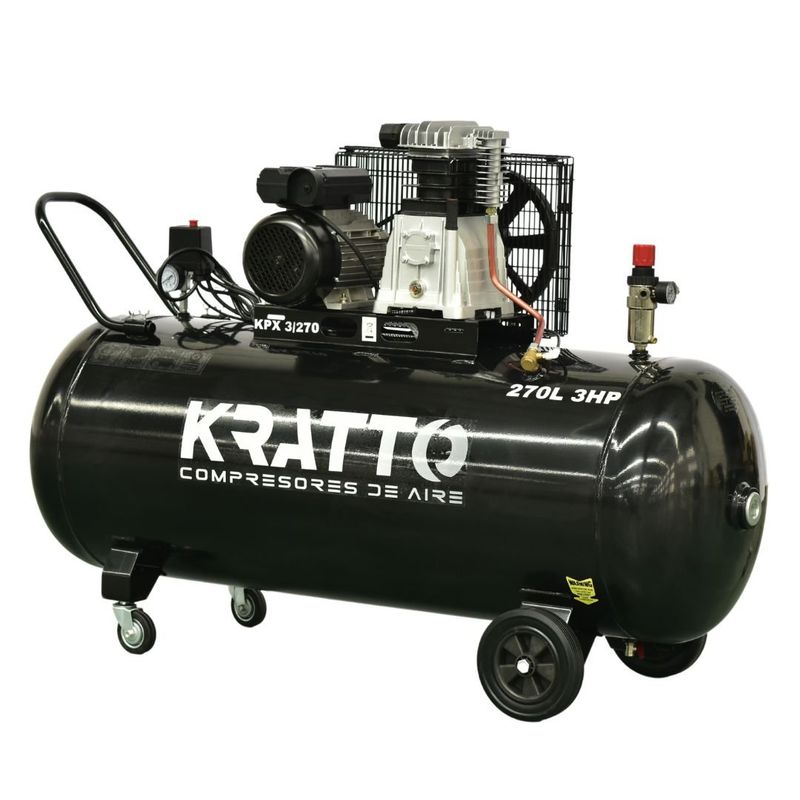 KRATTO - Compresor de Aire 3HP 270Litros KRATTO