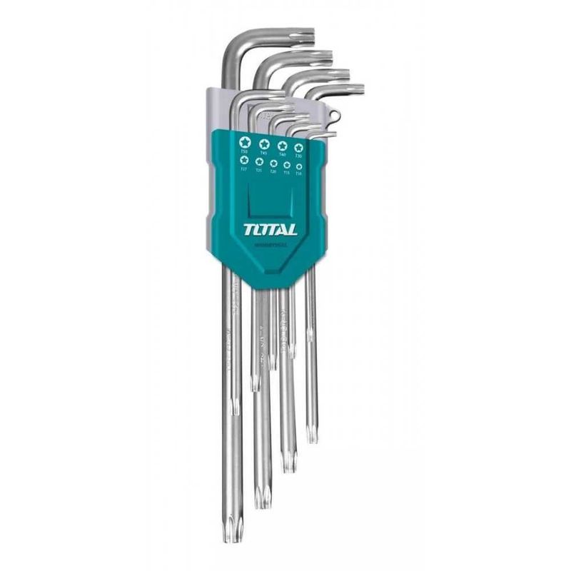 TOTAL TOOLS - Juego de Llaves Allen Torx Largas 9pzs THT106392 Total Tools