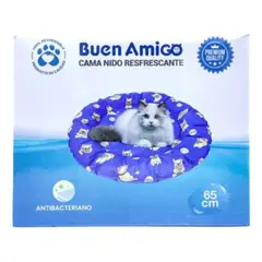 GENERICO - Manta Con Gel Refrescante Para Mascotas Gatos 65 Cm Circular