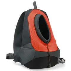 GENERICO - Mochila Rojo De Transporte Mascotas Ventilación Ergonomico