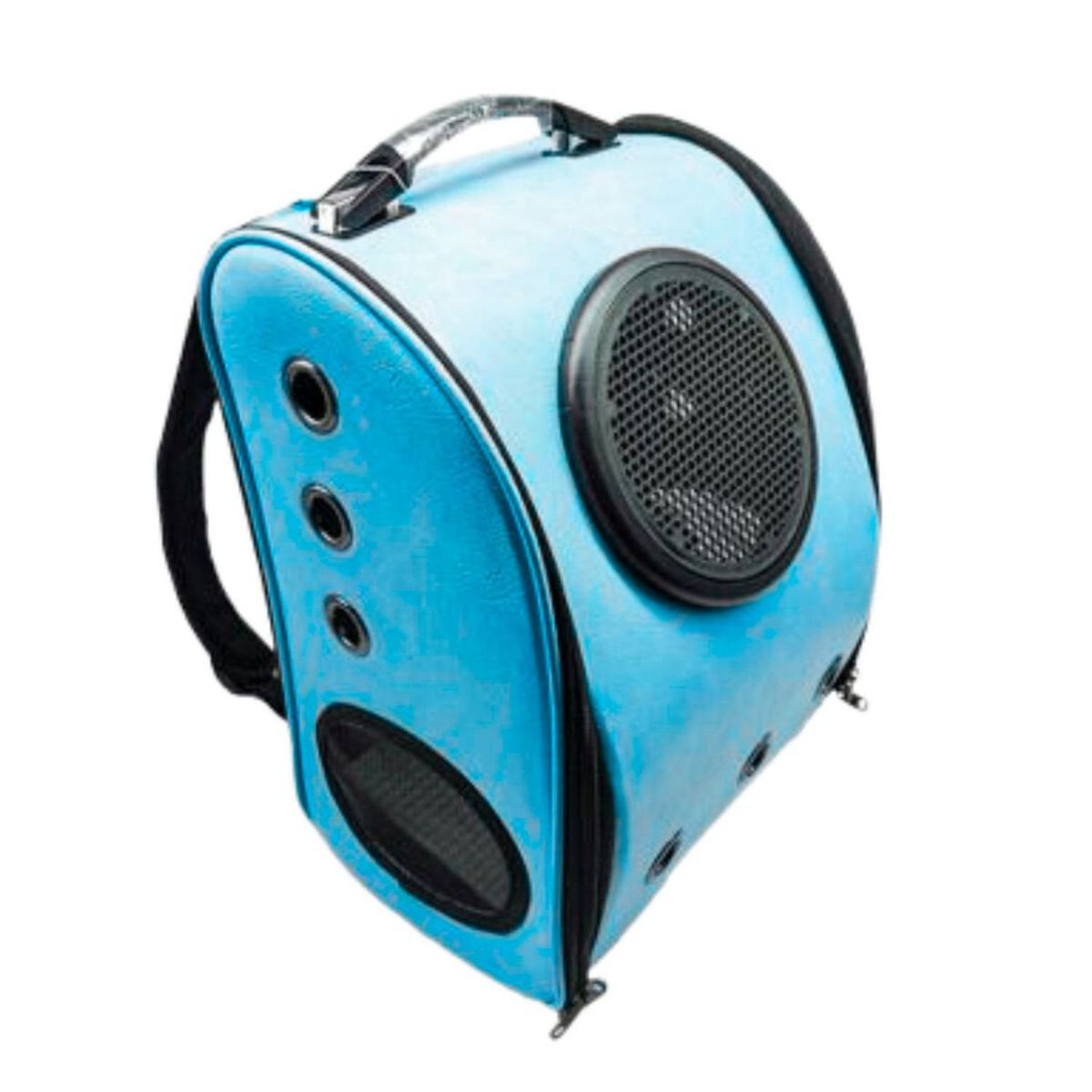 GENERICO - Bolso De Transporte Ventilado Para Mascotas Con Ventana Azul