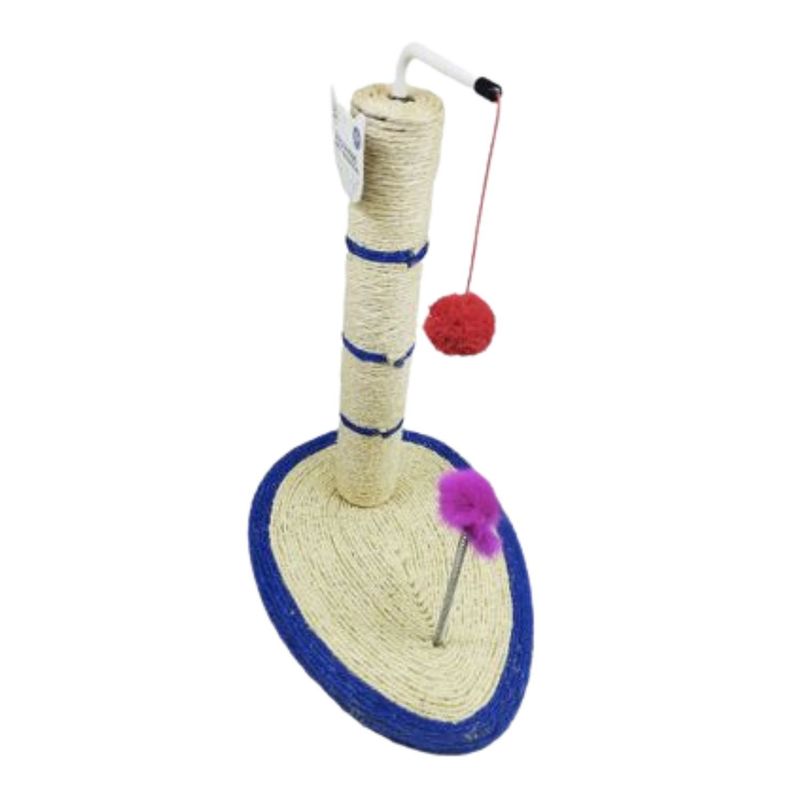 GENERICO - Rascador Azul De Gatos Con Base De Pez Juguetes Interactivos