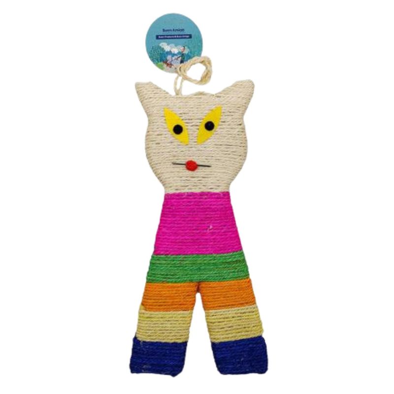 GENERICO - Rascador De Pared Para Gatos Con Diseño Divertido Y Colorido