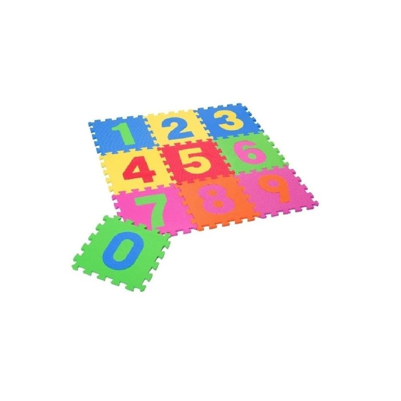 GENERICO - Alfombra Goma Eva Set 10 Cuadros De 30x30 Bebes Y Niños