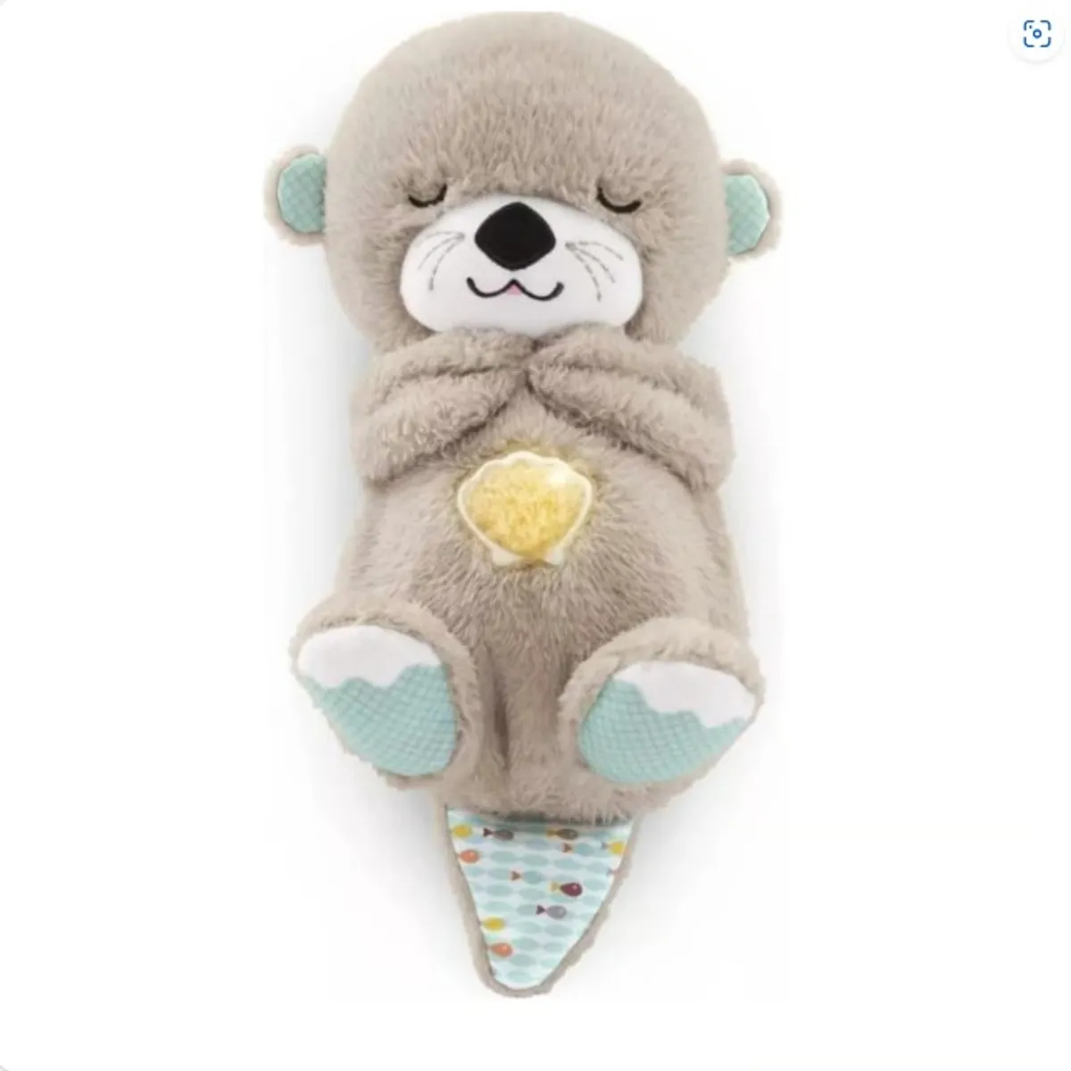 GENERICO - Peluche Nutria Respiración Relajante Musical niños gris