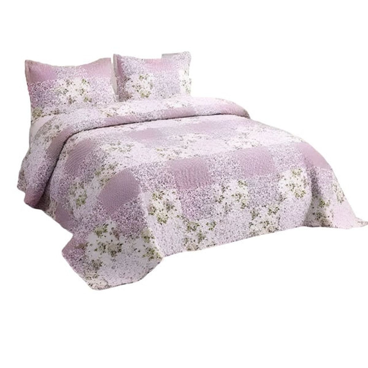 GENERICO - CUBRECAMA QUILT MAS JUEGO DE SABANAS 2 PLAZA