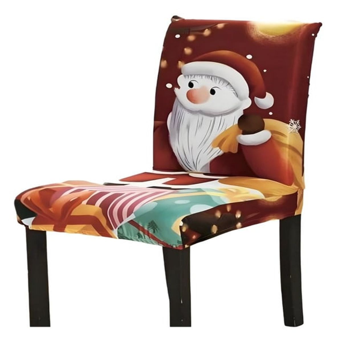 GENERICO - JUEGO DE 6 FUNDA DE SILLAS  DE NAVIDAD