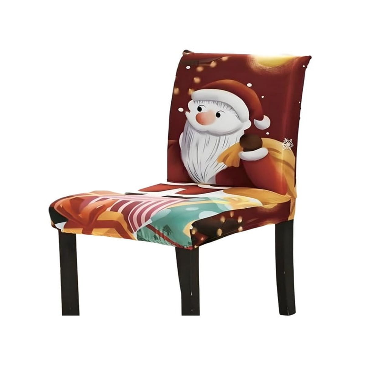 GENERICO - JUEGO DE 6 FUNDA DE SILLAS  DE NAVIDAD