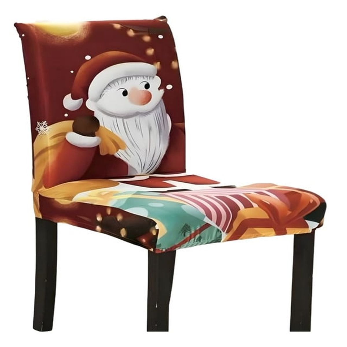 GENERICO - JUEGO DE 6 FUNDA DE SILLAS  DE NAVIDAD