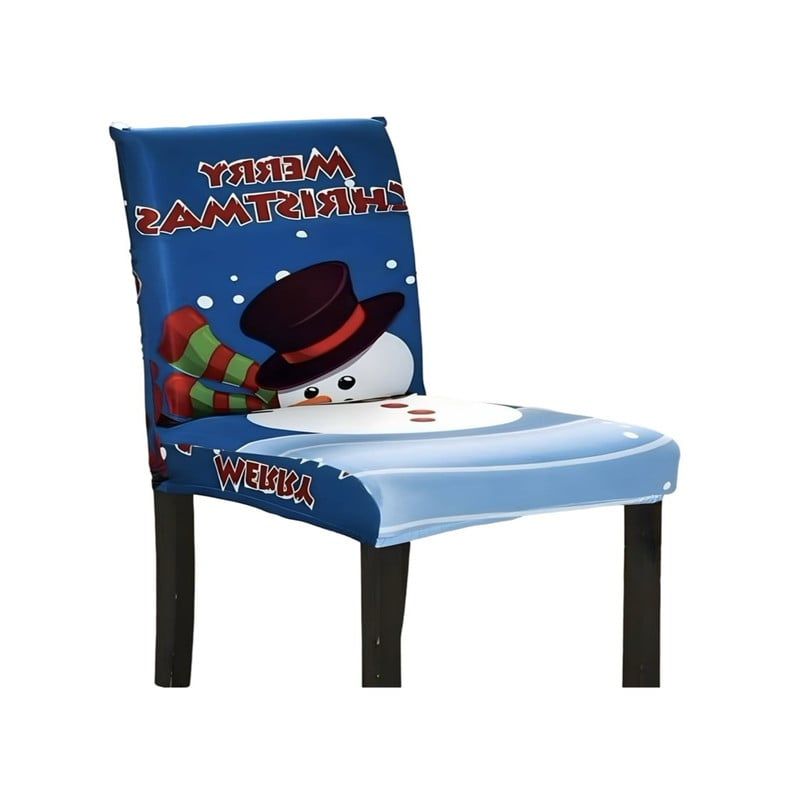 GENERICO - FUNDA DE SILLAS JUEGO DE 6 FUNDAS DE NAVIDAD