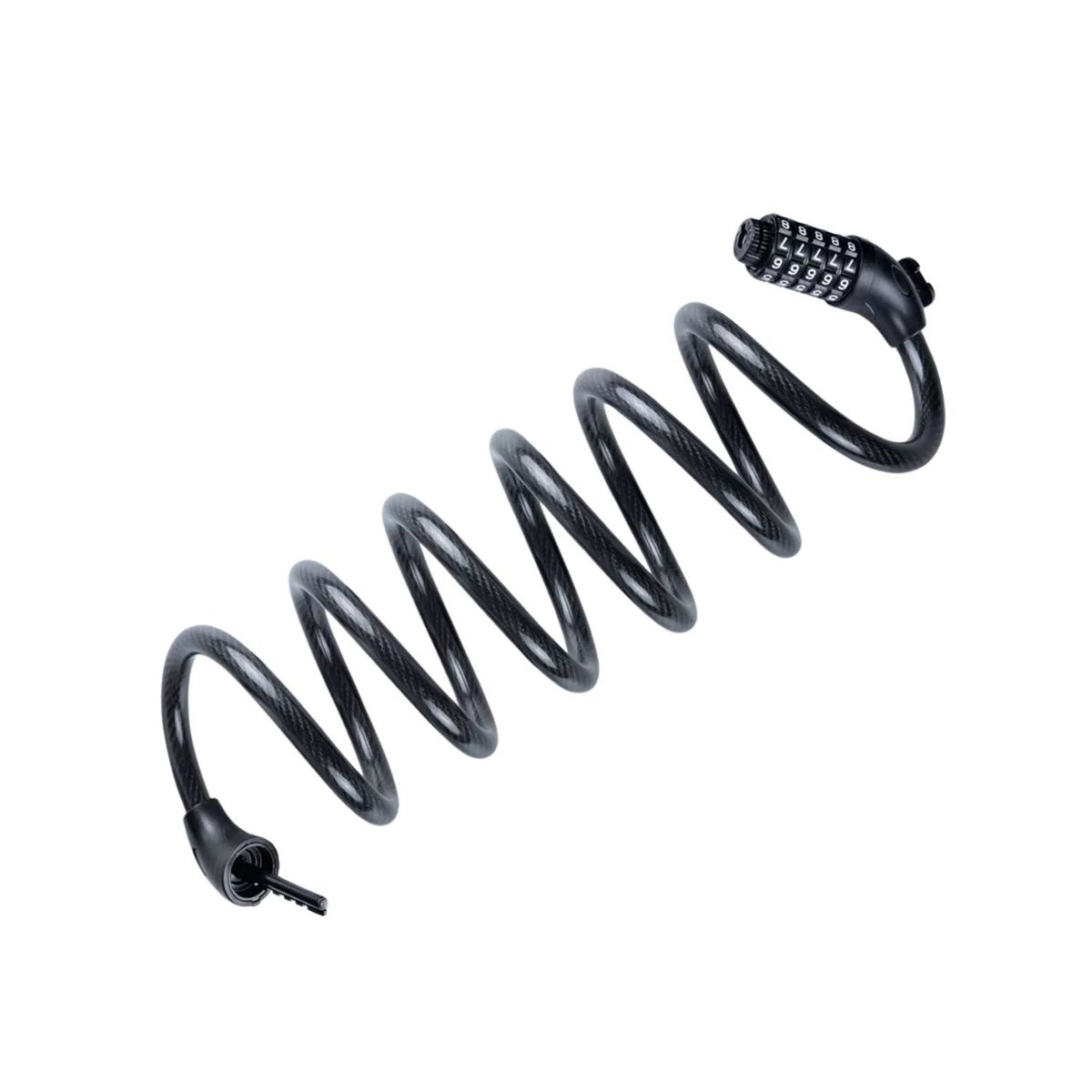 GENERICO - Pack 2 Candados Mangueras de Bicicletas con Clave Portatil