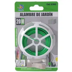 GENERICO - Alambre De Jardin En Bobina 20M Verde Para Sostener Plantas