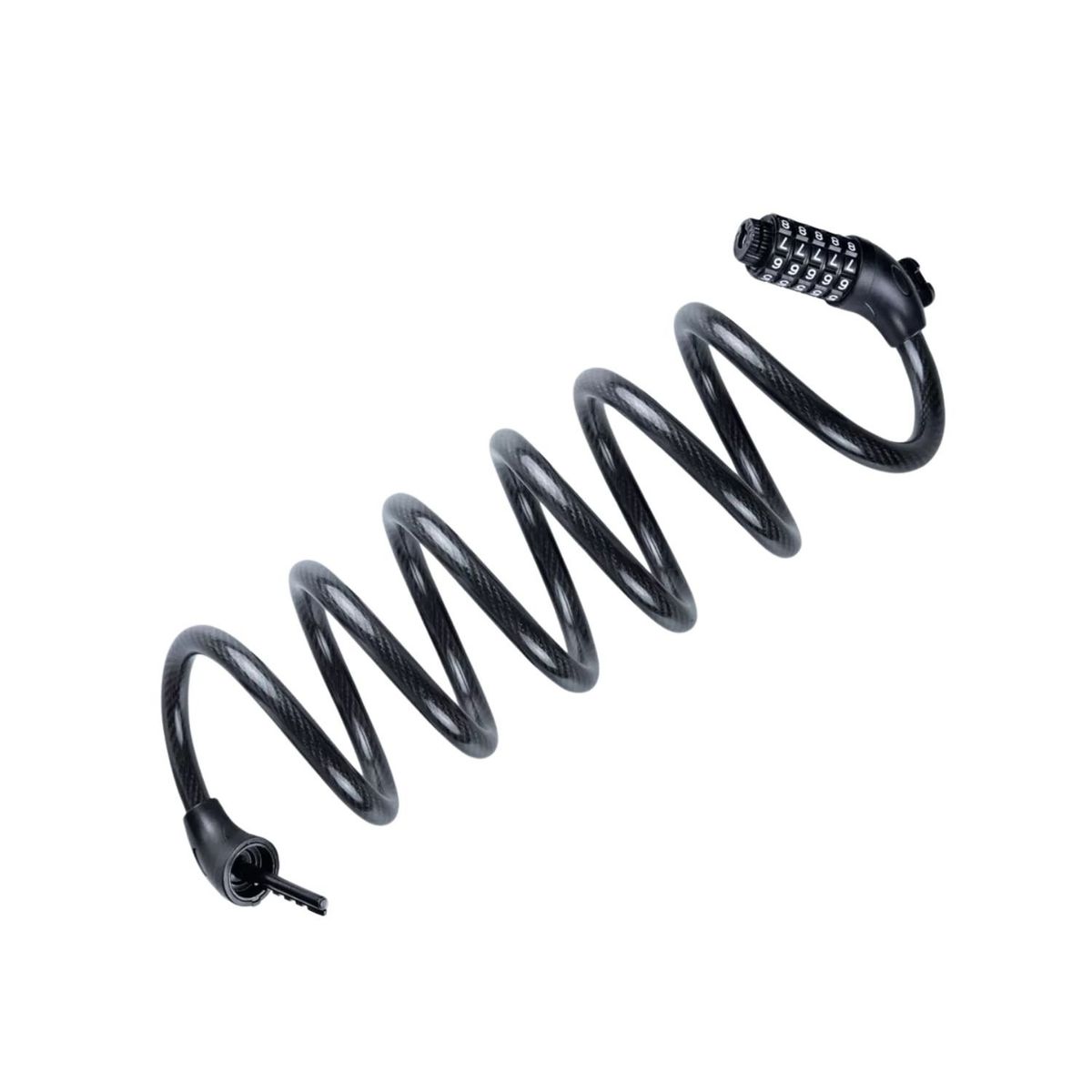 GENERICO - Pack 2 Candados Mangueras de Bicicletas con Clave Portatil