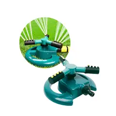 GENERICO - Asperjador De Riego Rociador De Agua Gira 360° 3 Brazos Jardín