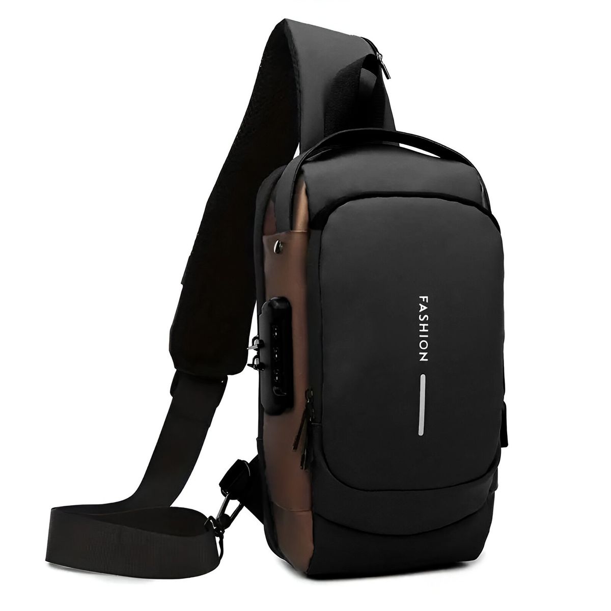 GENERICO - Bolso Banano Hombre Bandolero Viajero Banano Con Clave Usb