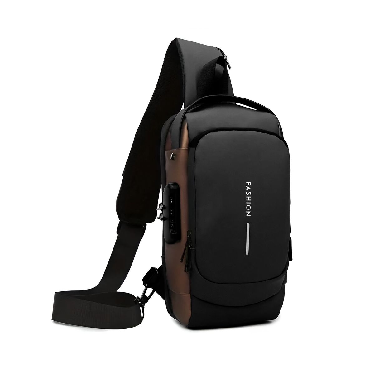 GENERICO - Bolso Banano Hombre Bandolero Viajero Banano Con Clave Usb