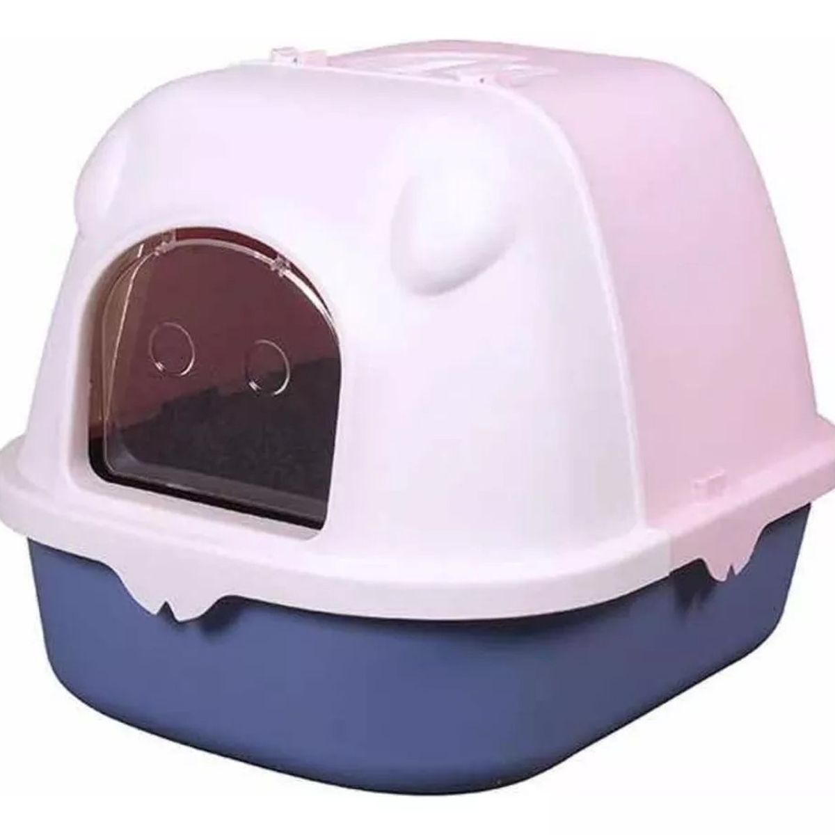 GENERICO - Arenero Para Gatos Cerrado Grandes Baño De Mascotas Xl Azul