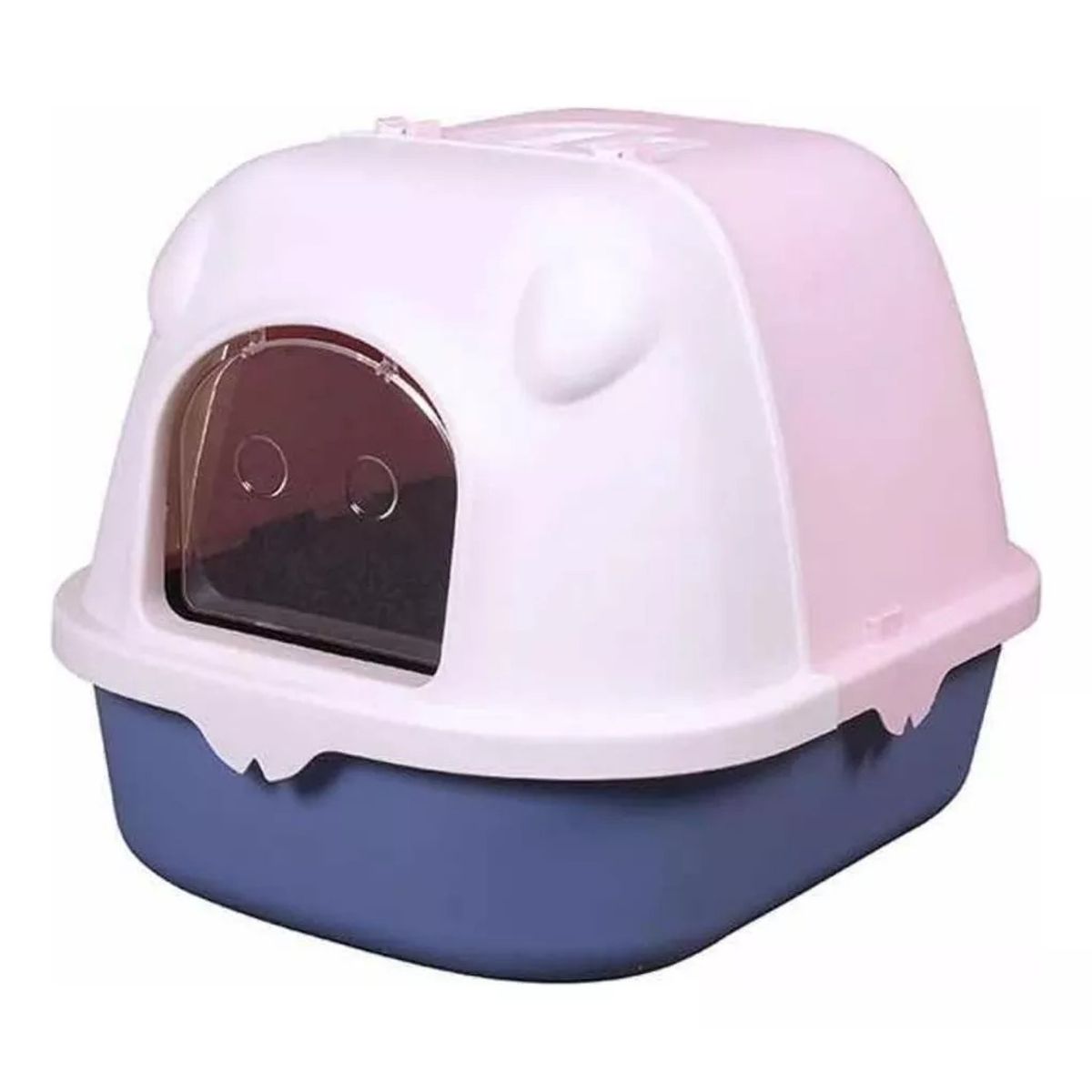 GENERICO - Arenero Para Gatos Cerrado Grandes Baño De Mascotas Xl Azul