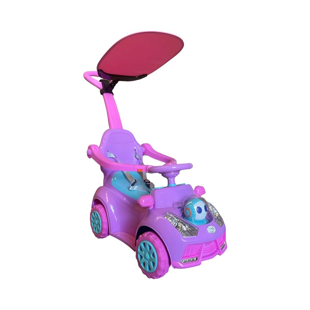 GENERICO - CORREPASILLO MONTABLE CON TOLDO ROBOT LILA