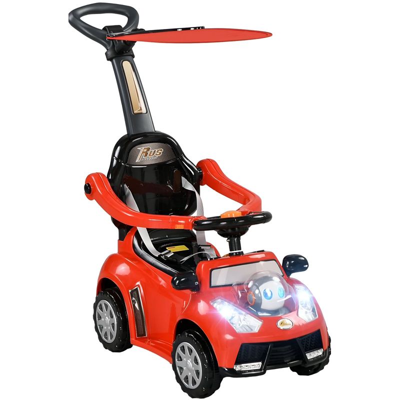 GENERICO - CORREPASILLO MONTABLE CON TOLDO ROBOT ROJO
