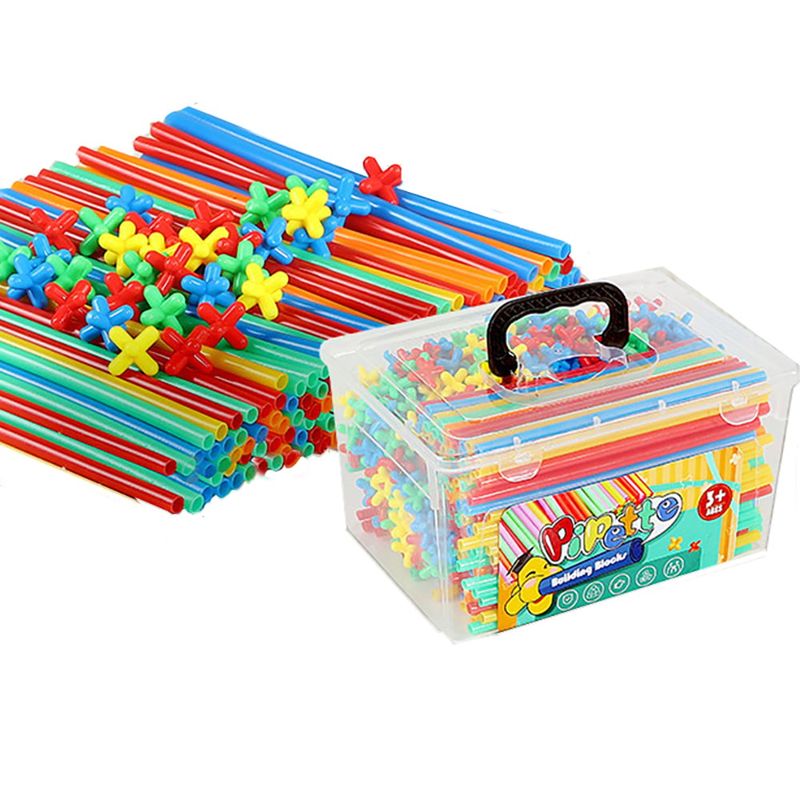 GENERICO - Juguetes De Construcción De Paja 500 Pcs Regalos Para Niños