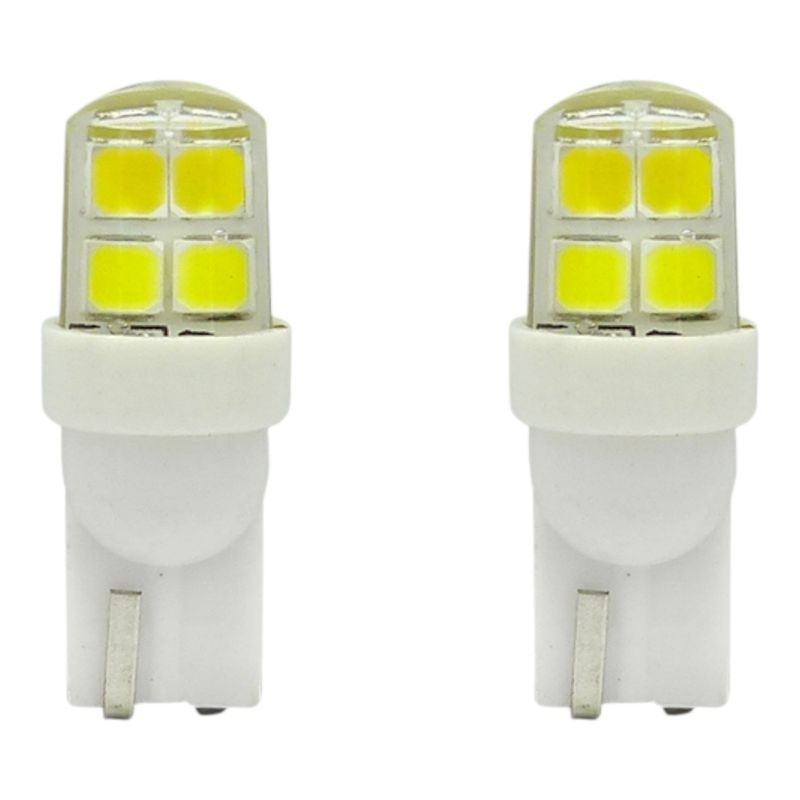 DEZZER - x2 Luces De 8 LED 3030 12Volt Cola De Pescado Luz Blanca