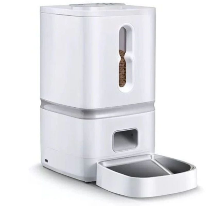 GENERICO - Dispensador Automatico De Comida Mascotas Voz Temporizador