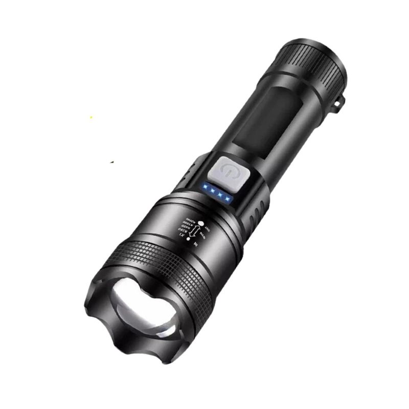 GENERICO - Mini Linterna Tactica de Mano Recargable USB 4500Lm Emergencia