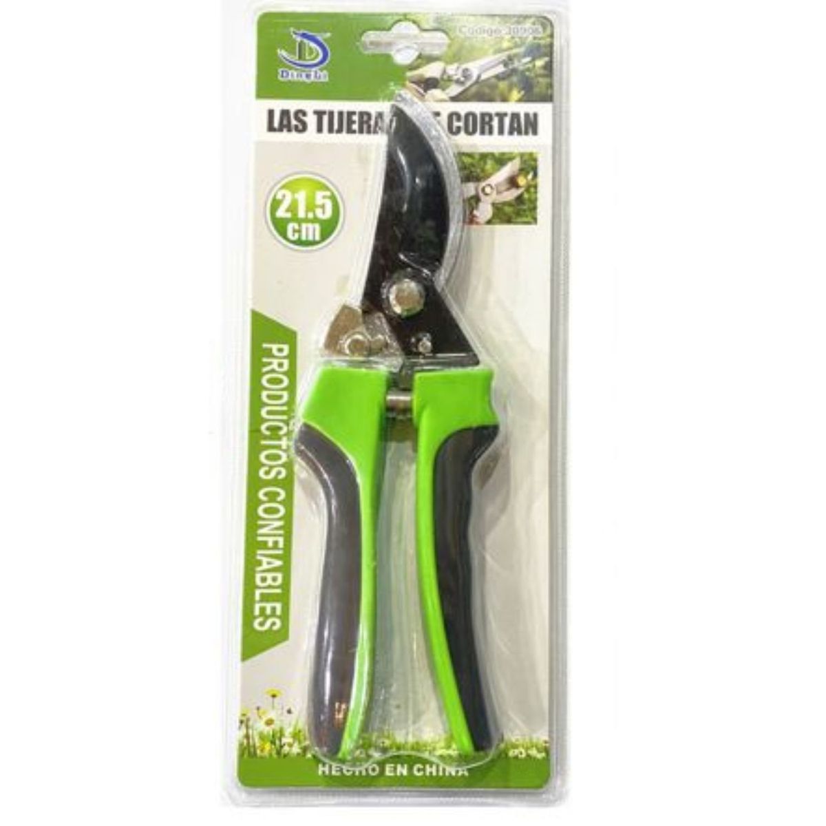 GENERICO - Tijera De Corte Podar Jardin 23 Cm Con Mango Antideslizante