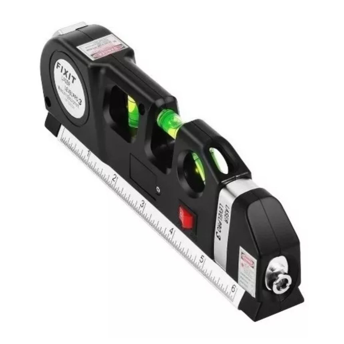 GENERICO - Cinta Metrica Nivel Laser Horizontal Profesional 3 Modos