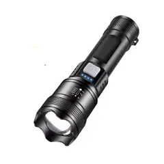 GENERICO - Mini Linterna Tactica de Mano Recargable USB 4500Lm Emergencia