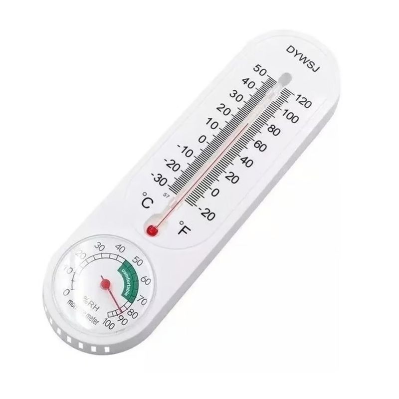 GENERICO - Termometro Ambiental Higrometro para Pared Temperatura Humedad