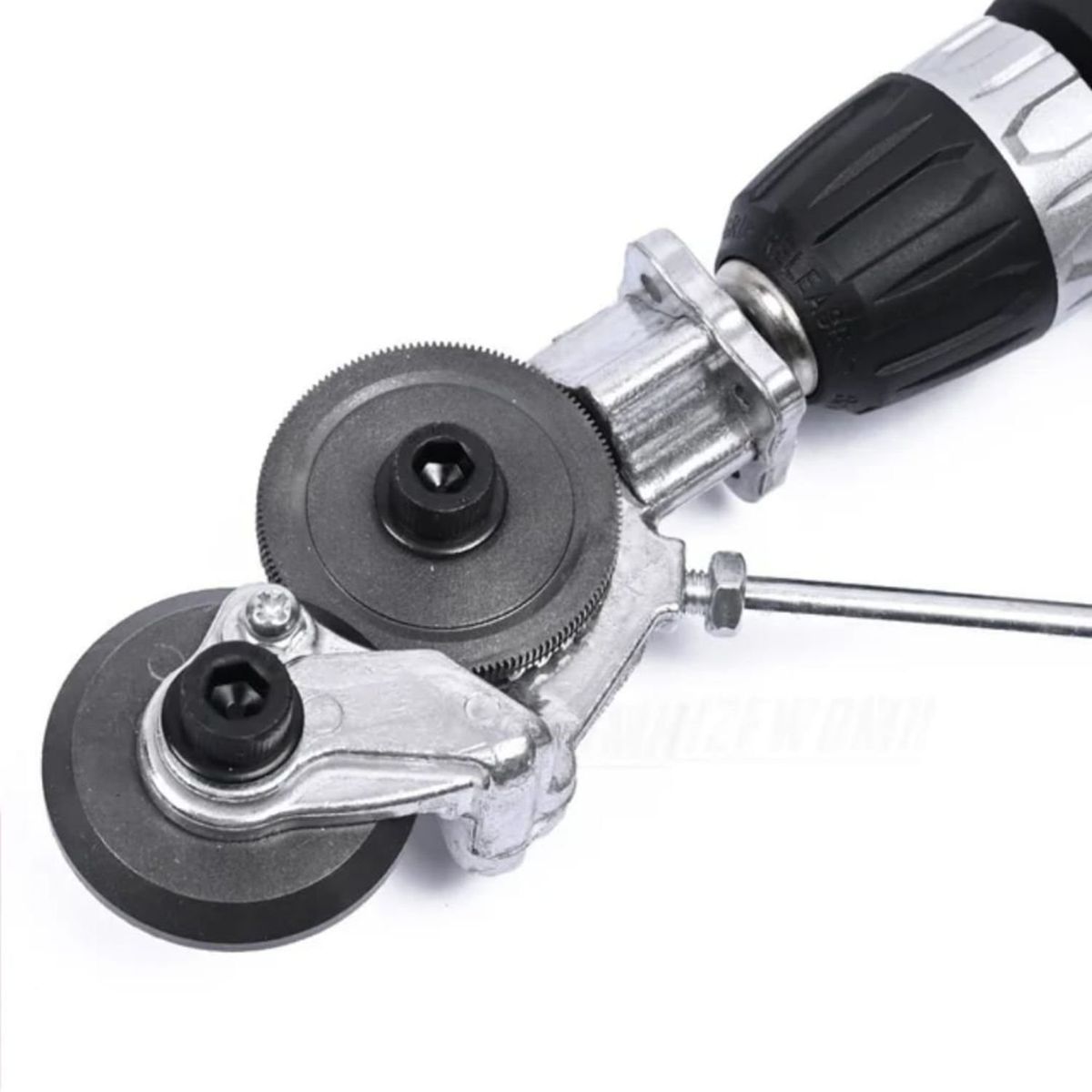 GENERICO - Cortador Auxiliar de Placas Metalicas Adaptador para Taladro