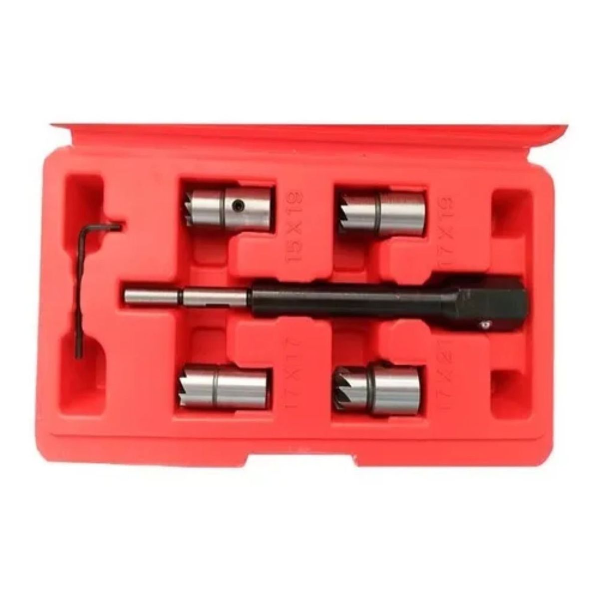 GENERICO - Set Escariador Asientos De Inyectores Diesel Universal 5 Piezas