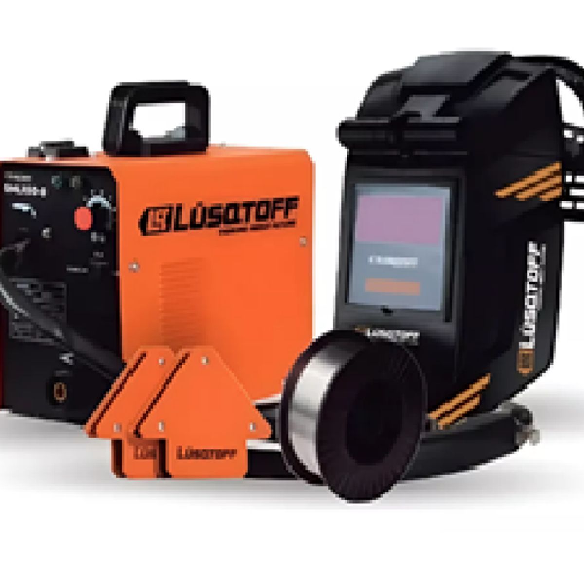 LUSQTOFF - Soldadora Inverter Lusqtoff 120amp Dual Flux Electrodo 2mm lgbt + Mascara