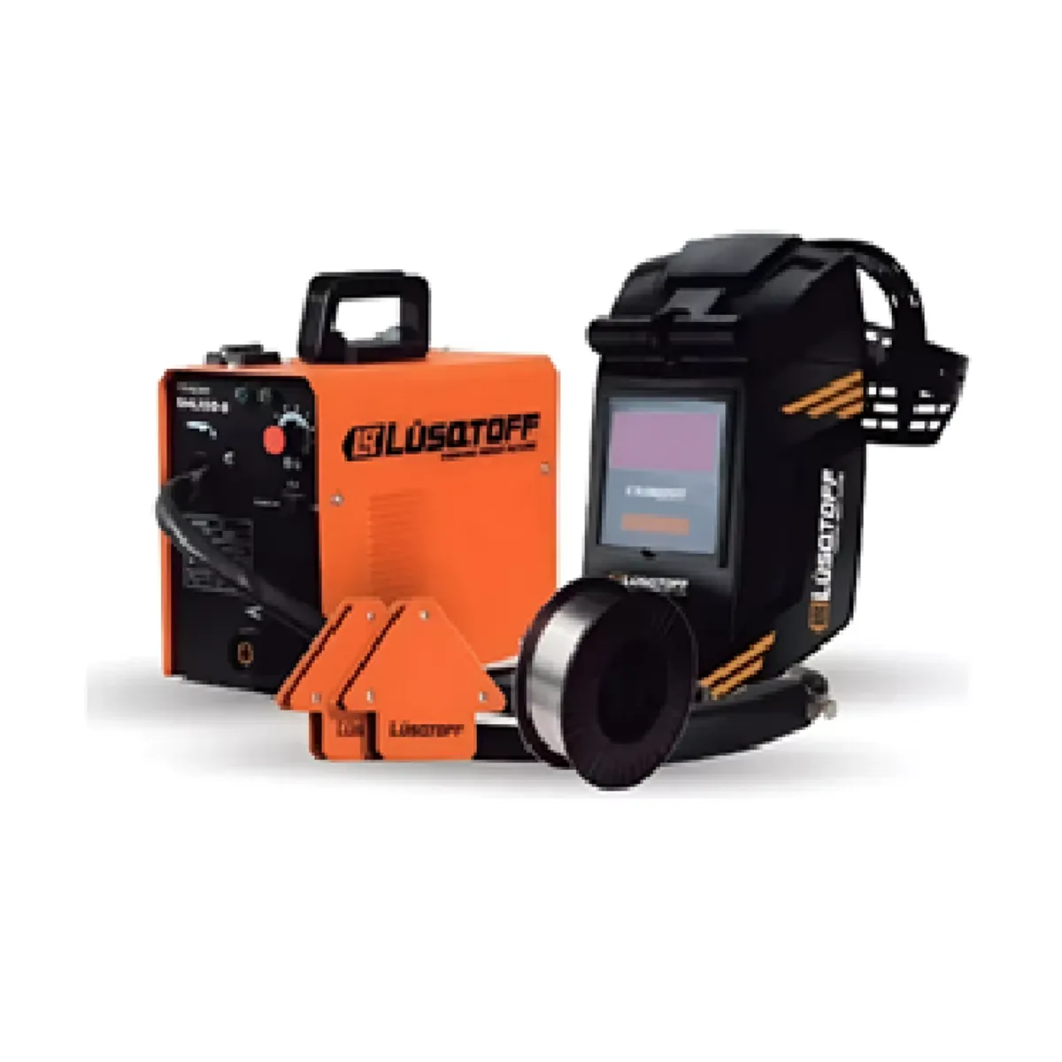 LUSQTOFF - Soldadora Inverter Lusqtoff 120amp Dual Flux Electrodo 2mm lgbt + Mascara