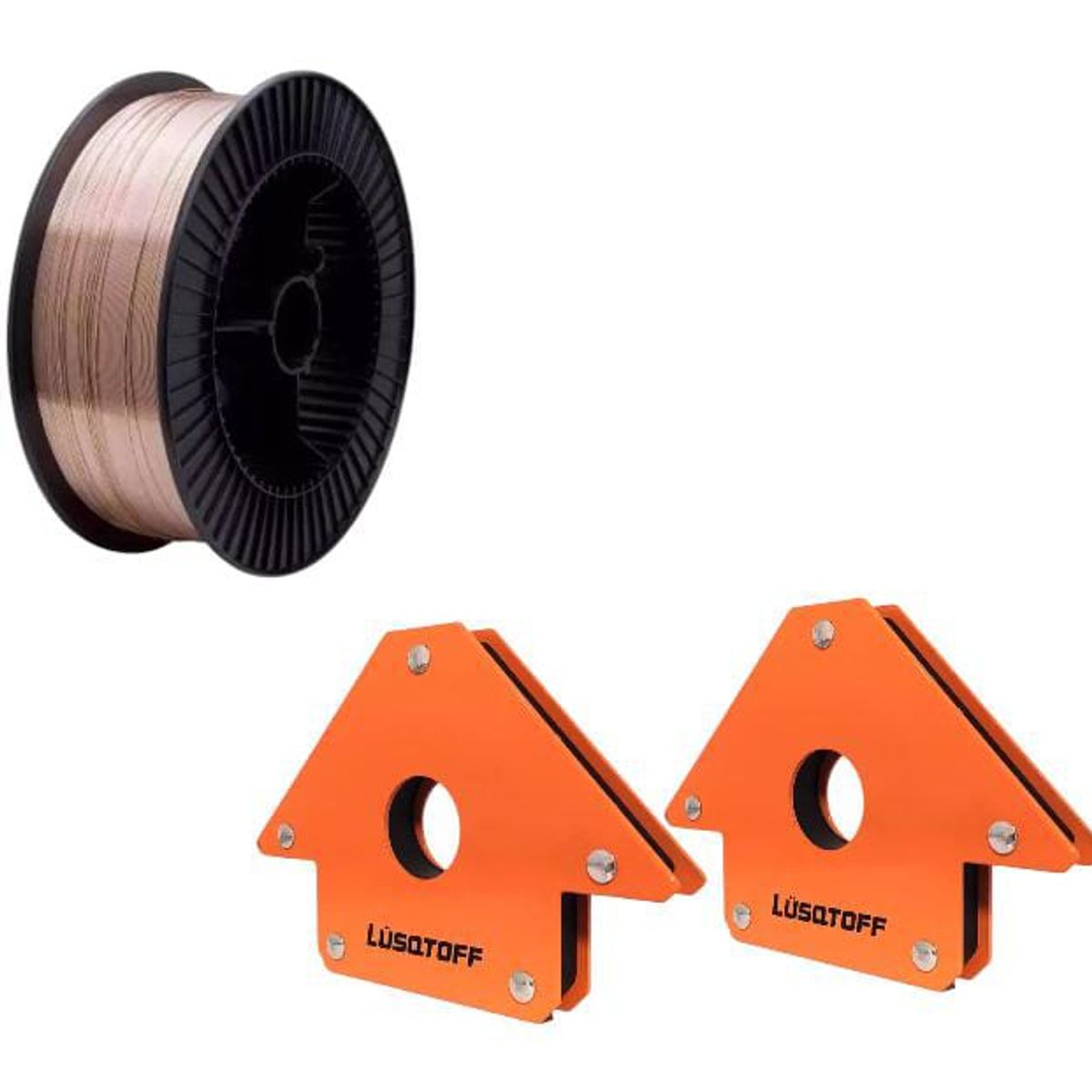 LUSQTOFF - Soldadora Inverter Lusqtoff 120amp Dual Flux Electrodo 2mm lgbt + Mascara