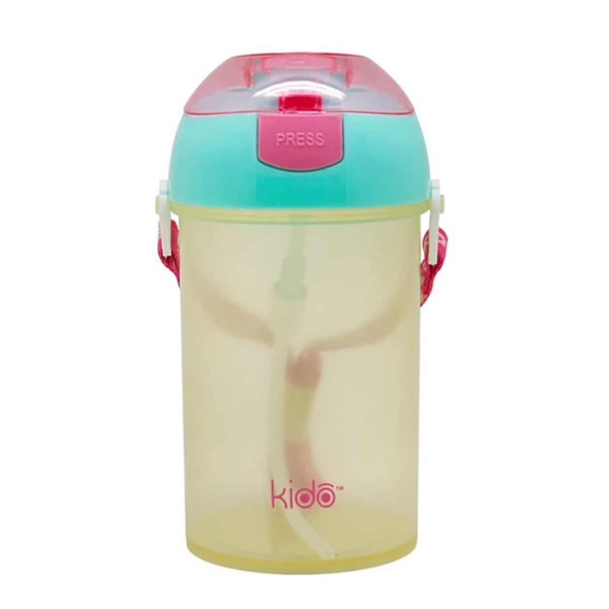 KEEP - Botella Vaso Hermético Botón Autómatico Niños Kido Bpa Free Amarillo