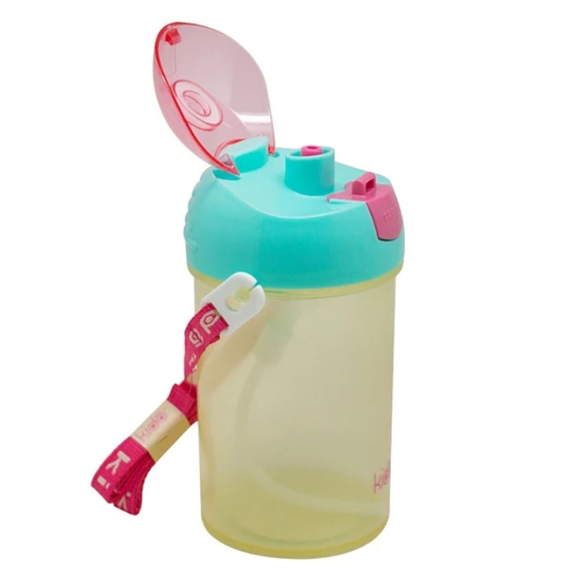 KEEP - Botella Vaso Hermético Botón Autómatico Niños Kido Bpa Free Amarillo