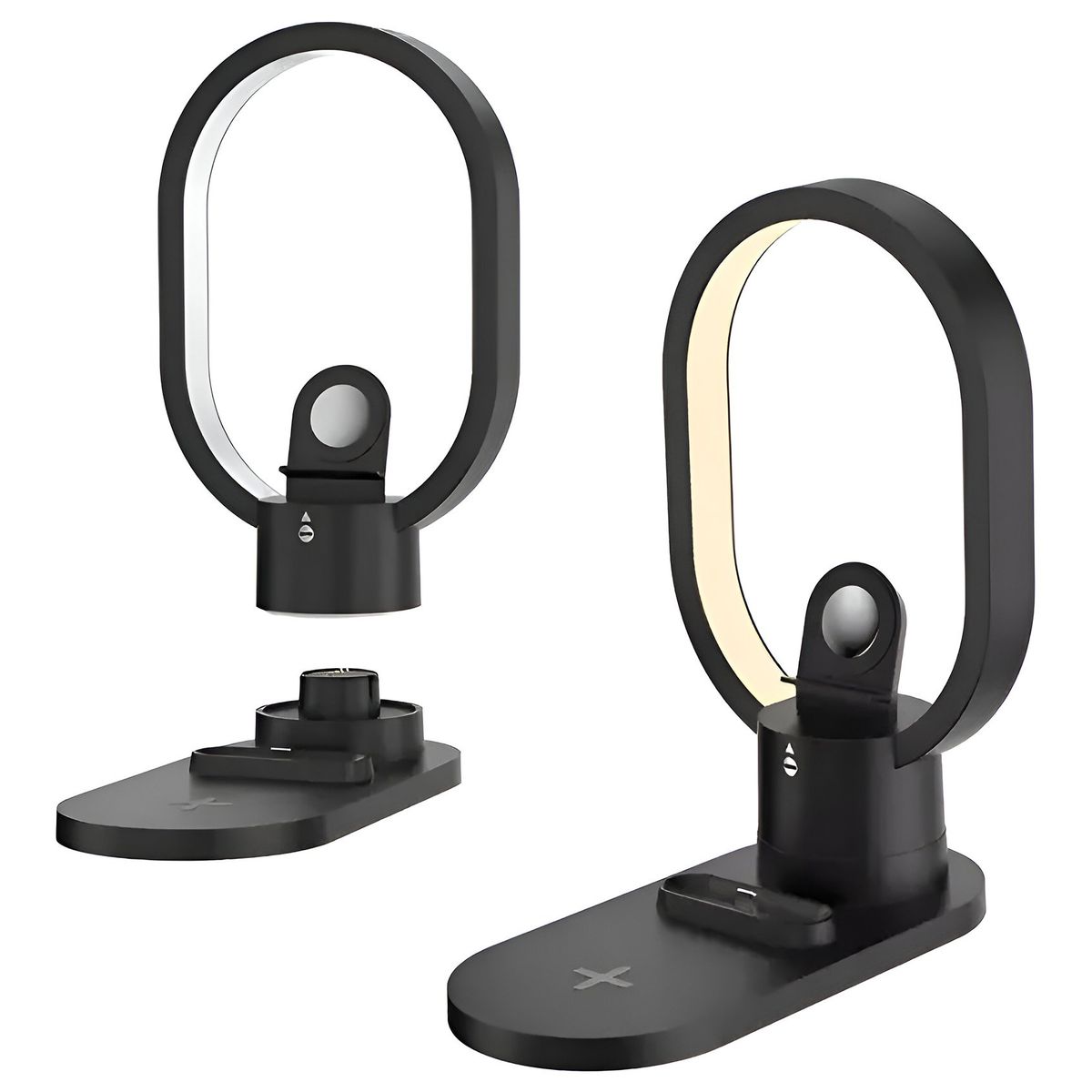 GENERICO - Estacion De Carga 4 En 1 Lampara Cargador Inalambrico 15w