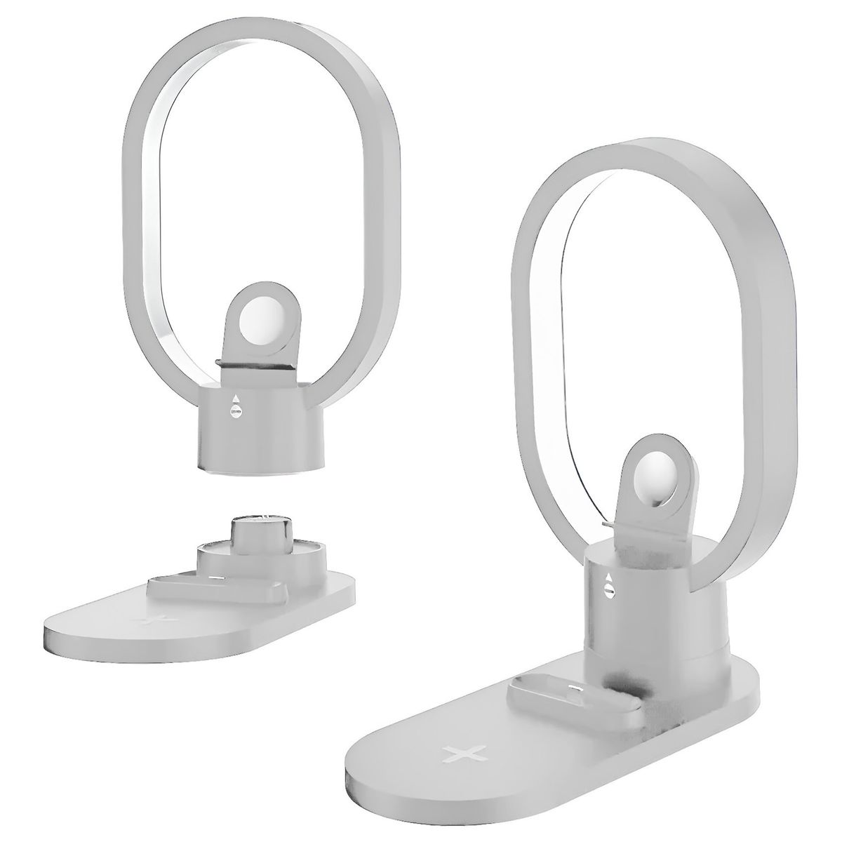 GENERICO - Estacion De Carga 4 En 1 Lampara Cargador Inalambrico 15w