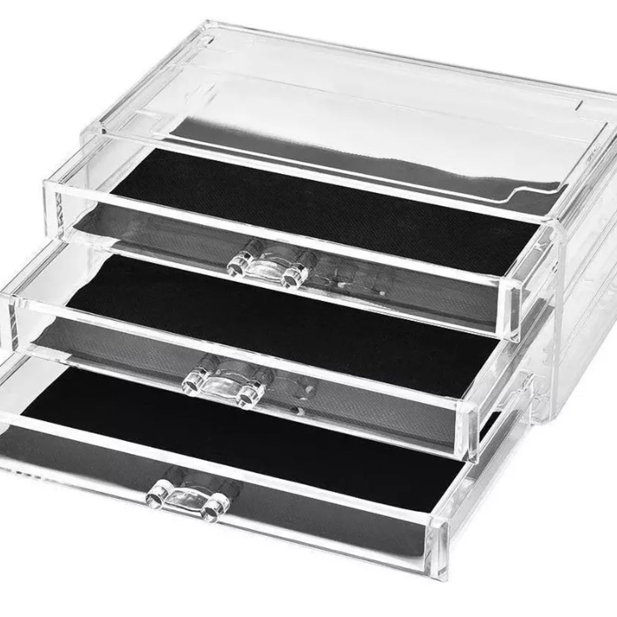 GENERICO - Organizador Acrilico Caja De Maquillaje Cajas Cosmetiqueros