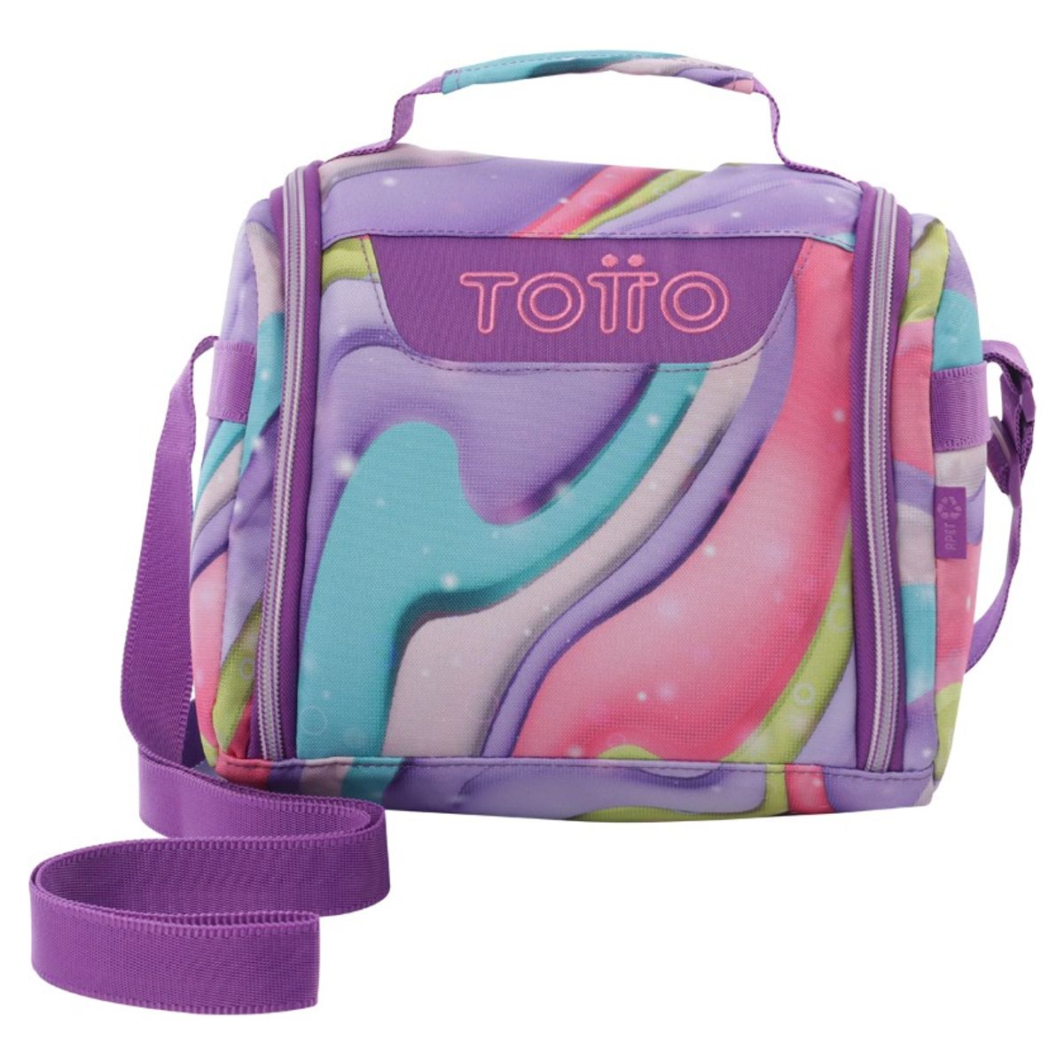 TOTTO - Lonchera Térmica Grande Totto Resaltador RPET para Niña
