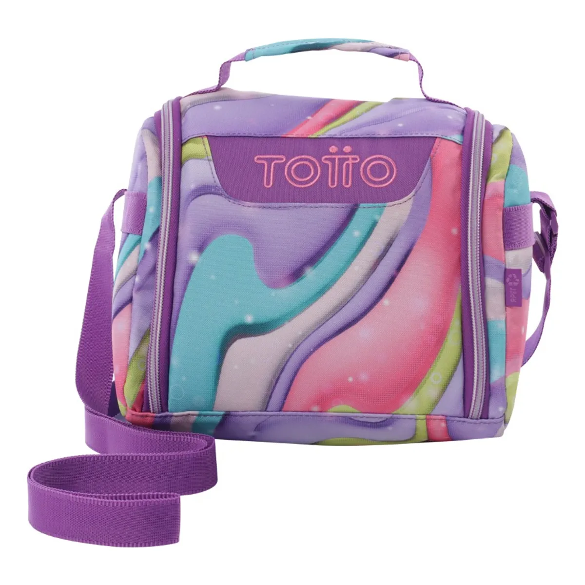 TOTTO - Lonchera Térmica Grande Totto Resaltador RPET para Niña