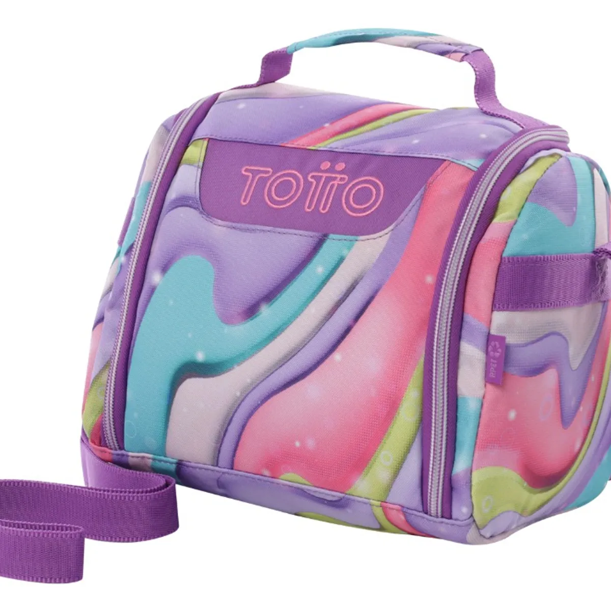 TOTTO - Lonchera Térmica Grande Totto Resaltador RPET para Niña
