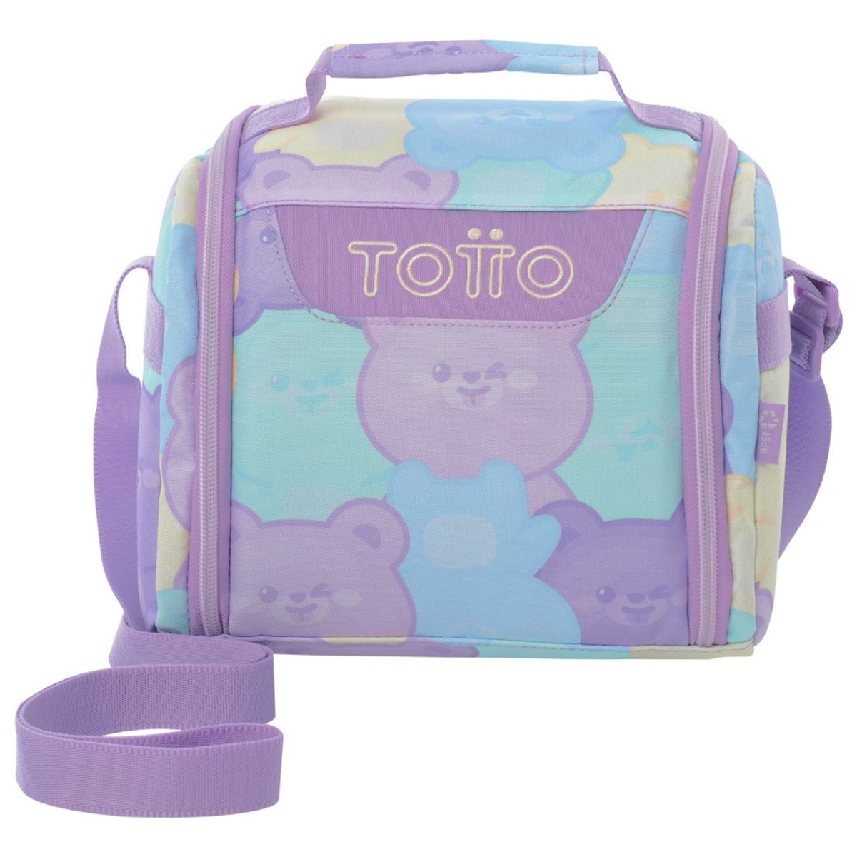 TOTTO - Lonchera Térmica Grande Totto Resaltador RPET para Niña