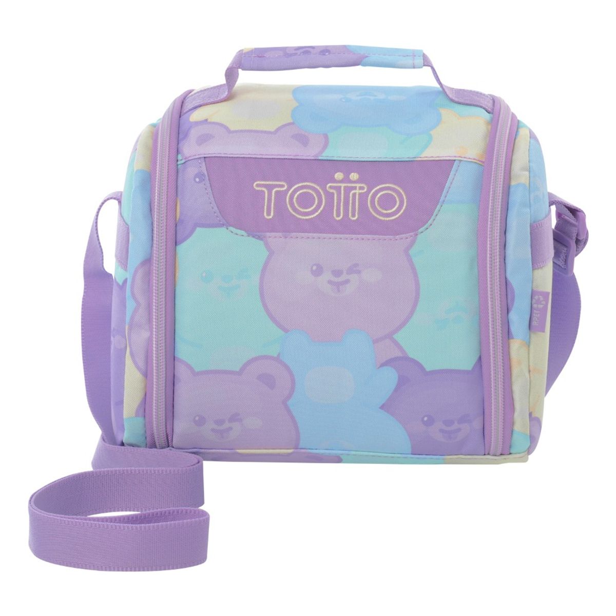 TOTTO - Lonchera Térmica Grande Totto Resaltador RPET para Niña