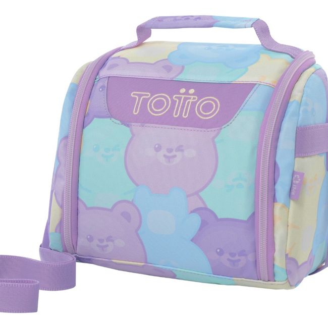 TOTTO - Lonchera Térmica Grande Totto Resaltador RPET para Niña